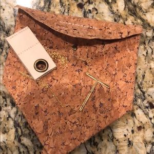 NWT Anthropology Block Letter Monogram Necklace(T)